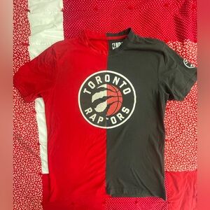 NBA Toronto Raptors Red and Black Tee - Men’s Large